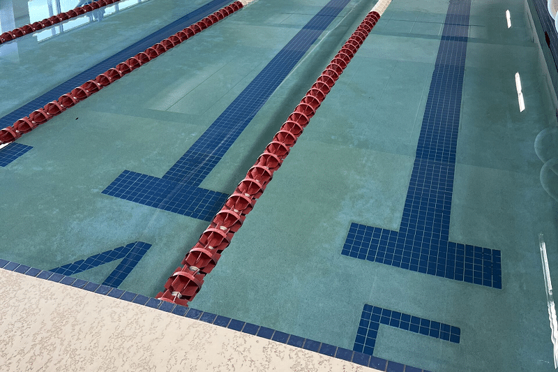 pool with lanes for exercising